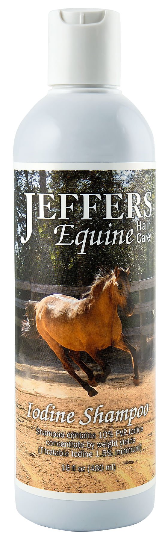 Jeffers Equine Medicated Iodine Antibacterial and Antifungal Horse Shampoo