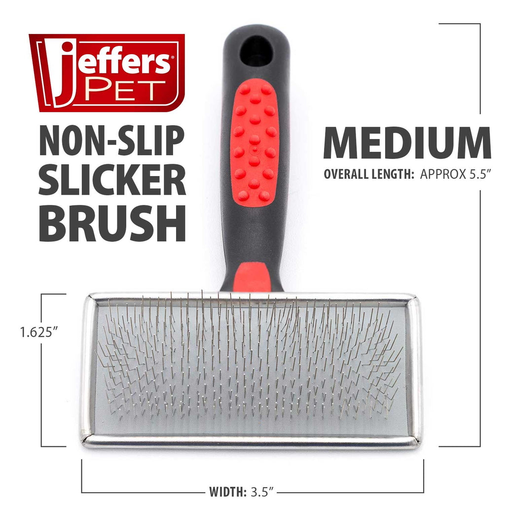 Jeffers Non-Slip Slicker Pet Grooming Brushes