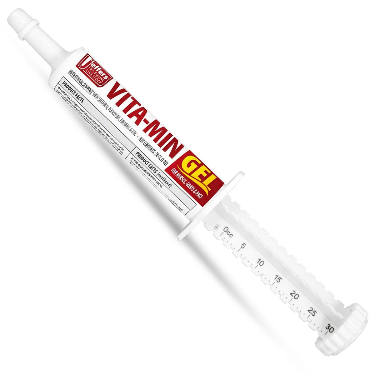 Jeffers Vita-Min Gel with Vit E & B12 for Cattle, Horses, Sheep, Goats & Swine