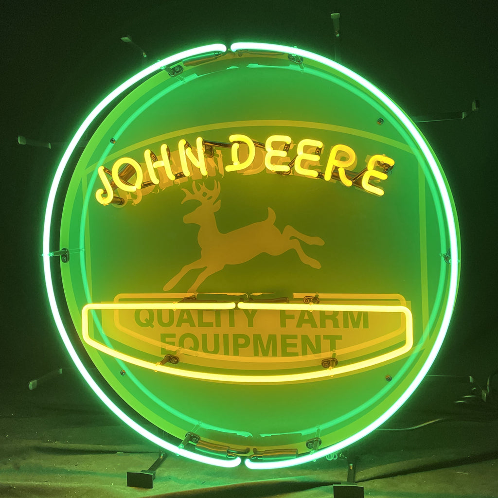 John Deere Quality Farm Equipment Neon Signs