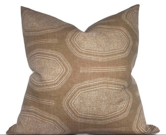 Kamba Pillow Cover in Sand, Susan Connor Textiles