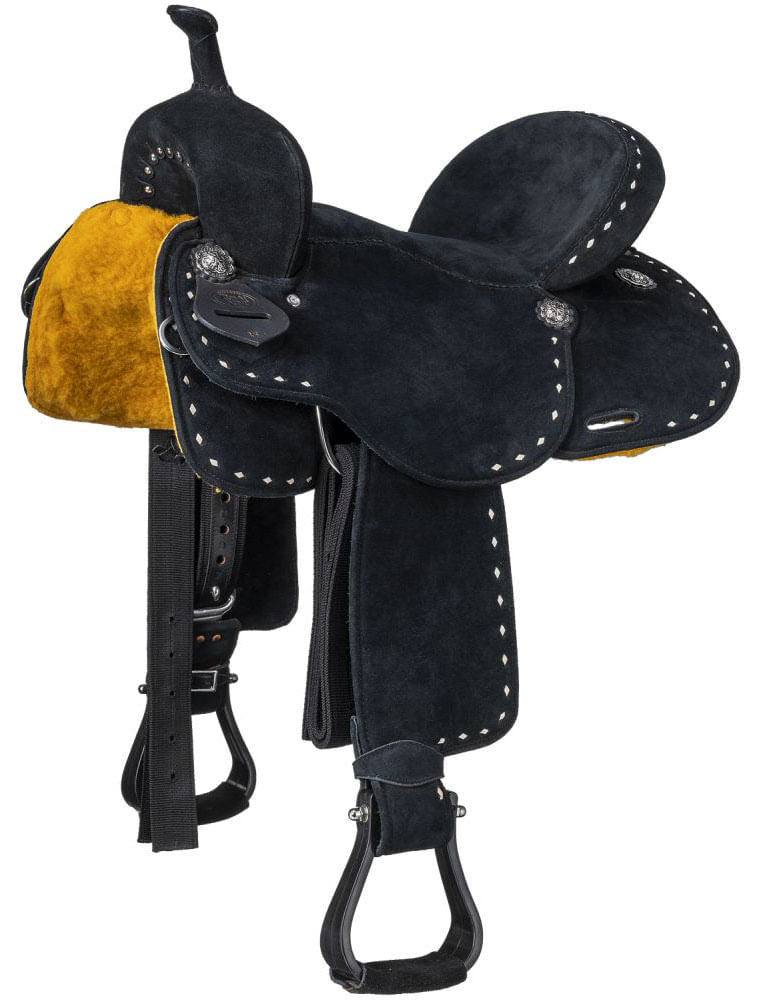 King Series Stratford Suede Barrel Saddle