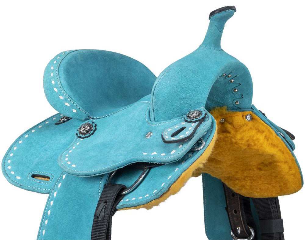 King Series Youth Stratford Suede Barrel Saddle