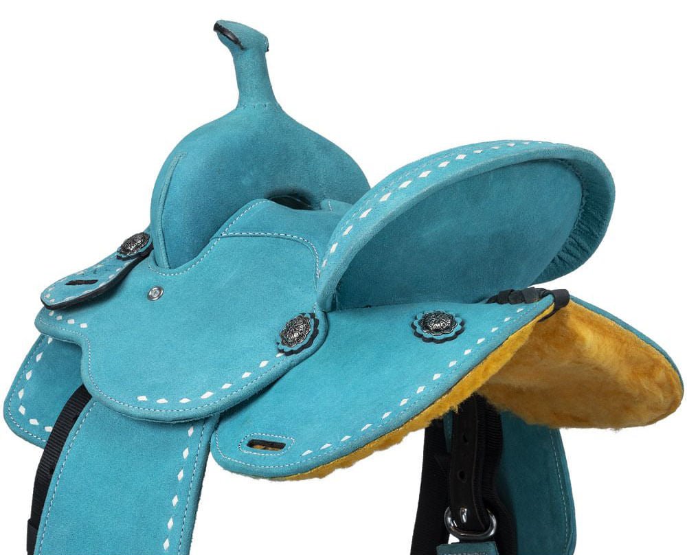 King Series Youth Stratford Suede Barrel Saddle