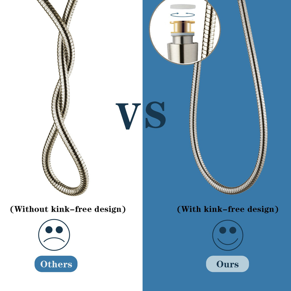 96 Inch Shower Hose for Hand Held Shower Head,Stainless Steel Hose