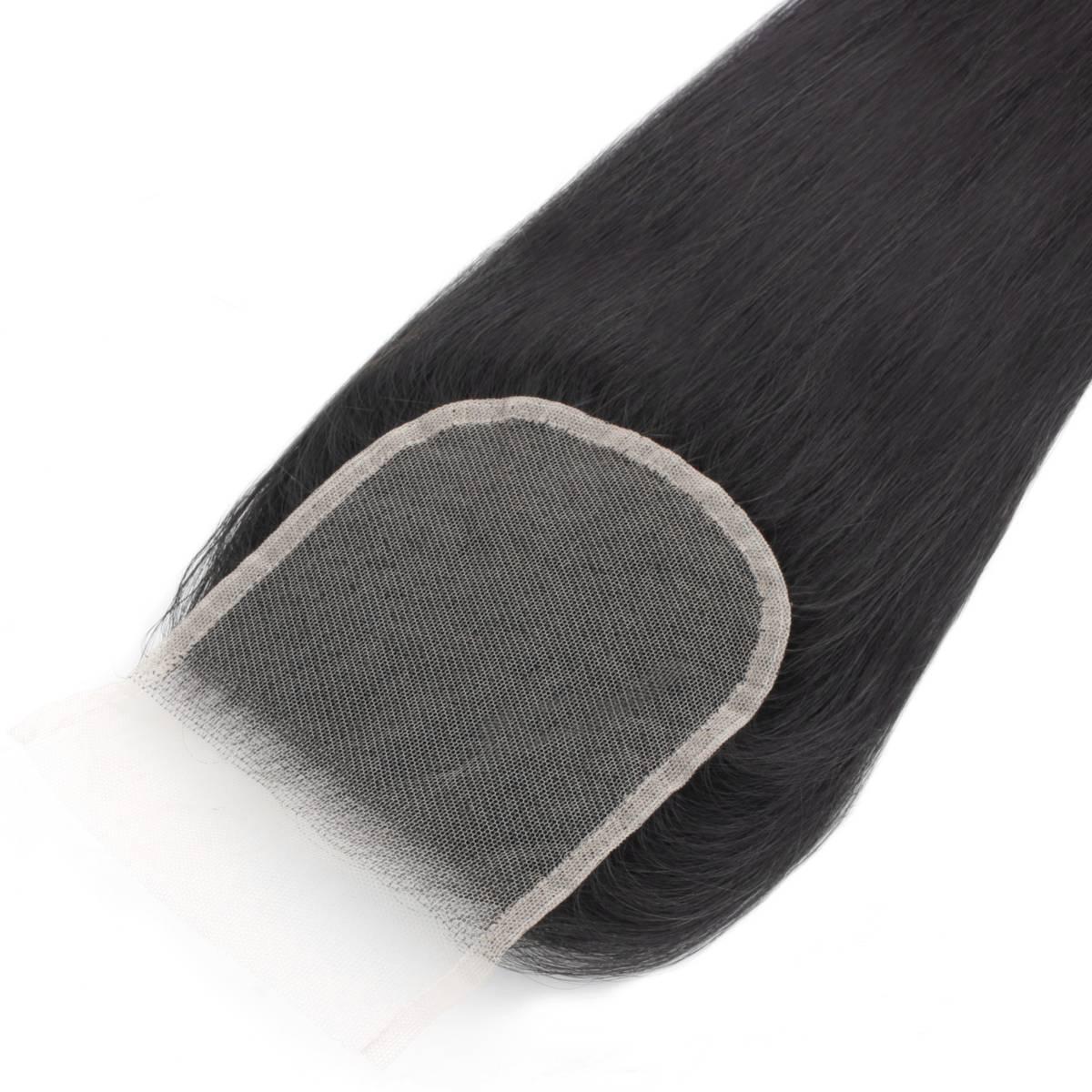 Brazilian Silky Straight 4x4 Transparent Lace Human Hair Closure