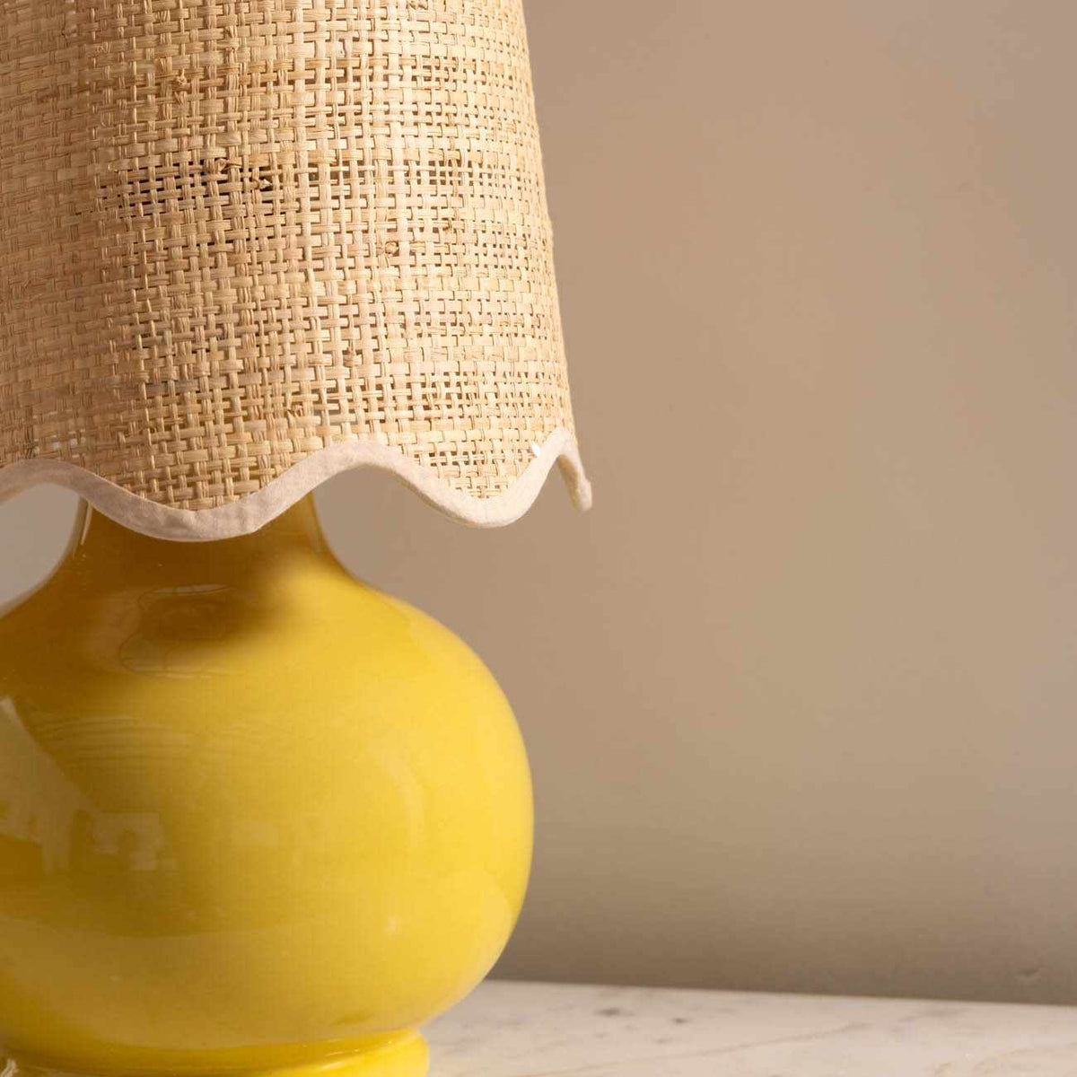 Nesuo Yellow Ceramic Table Lamp