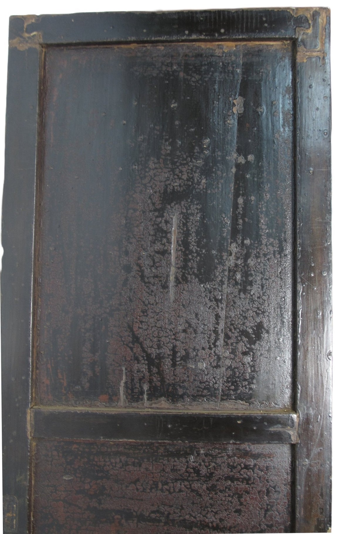 Large 84" Inch Tall  Black Chinese Antique Cabinet