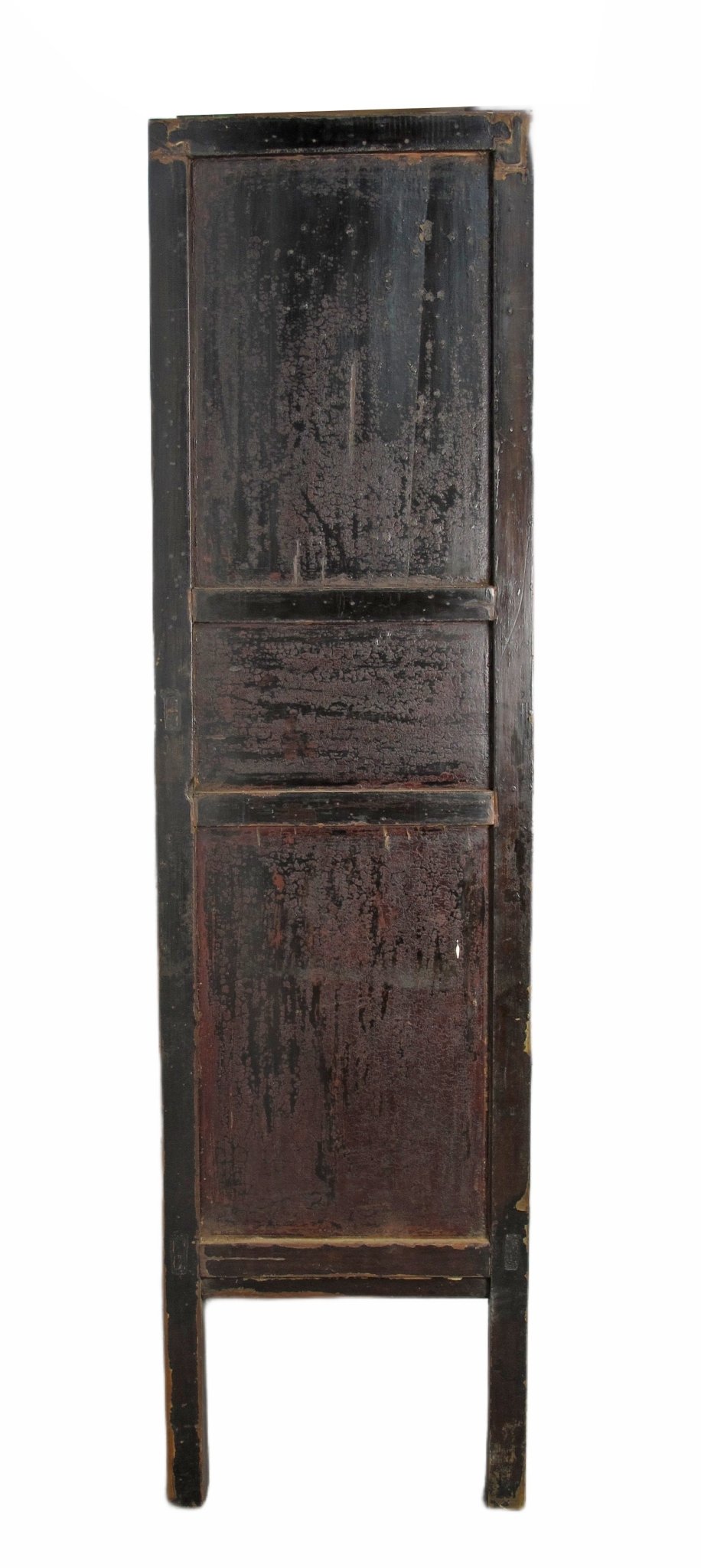 Large 84" Inch Tall  Black Chinese Antique Cabinet
