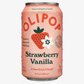 OLIPOP Prebiotic Soda, Strawberry Vanilla