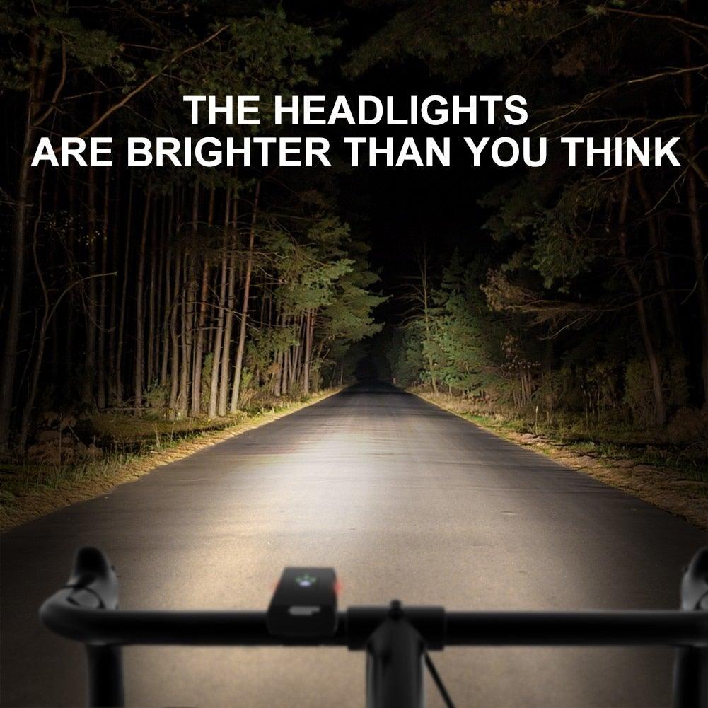 LED Bicycle Light Front USB Rechargeable 1000 Lumen Bike Front Lamp Mountain Bicycle Headlight Adjustable Lightness And Flashlight With Waterproof IPX5 And Large Capacity Battery