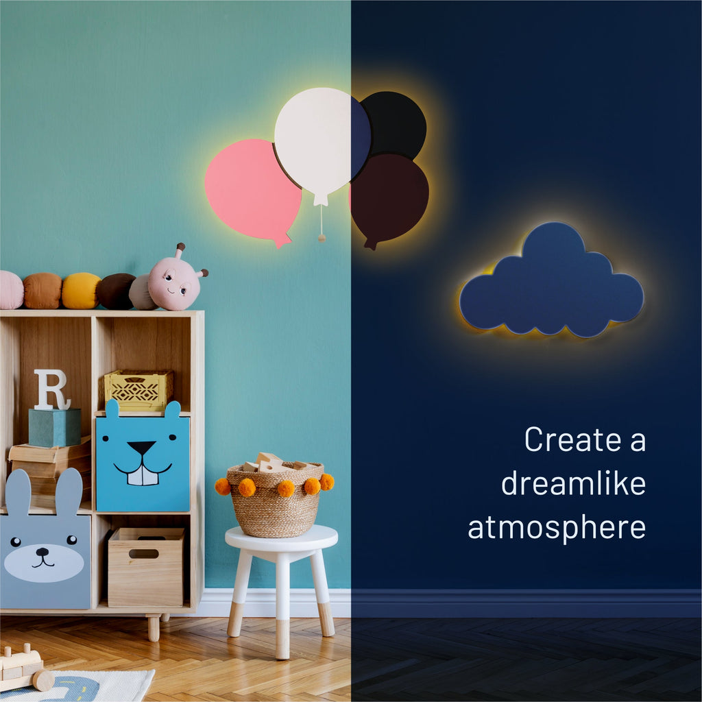 LumiDreams Balloon Wall Light | Safe LED Nursery Nightlight