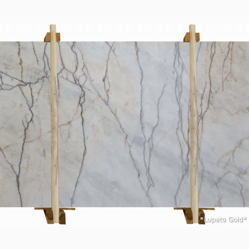 Lupato Gold White Bookmatching Marble Slabs Polished - Livfloors Collection