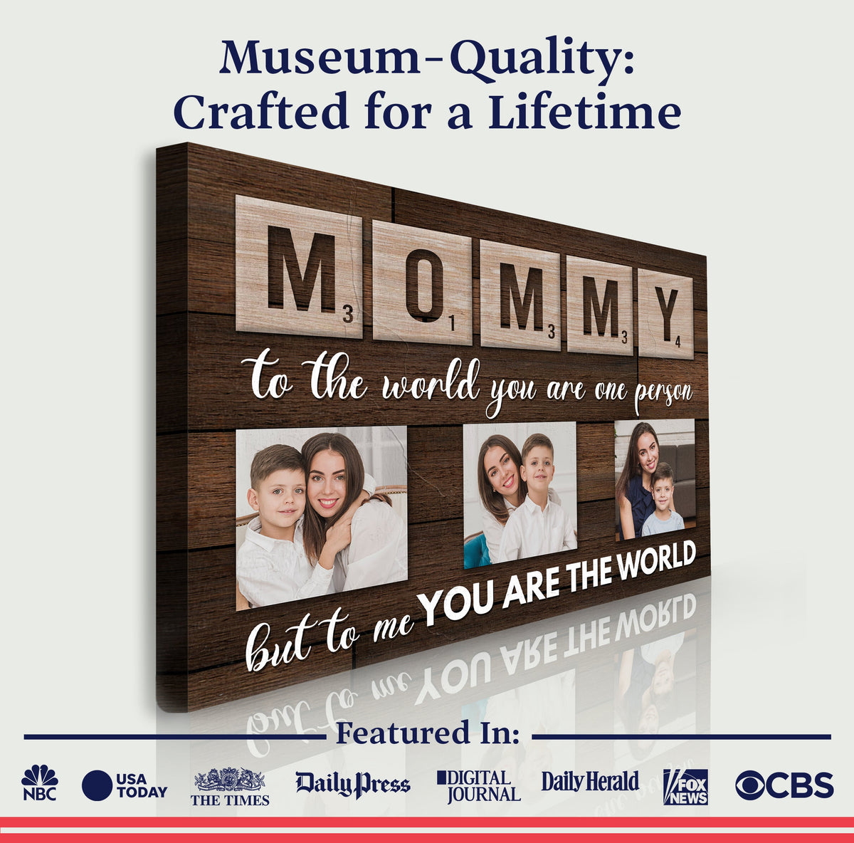 Mother's Day Sign To Me You Are The World