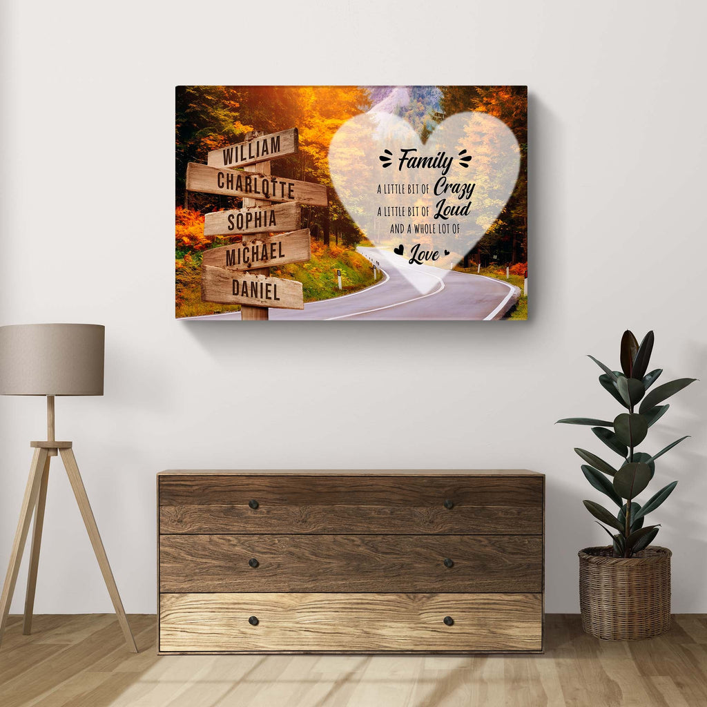 A Lot of Love Family Names Sign II