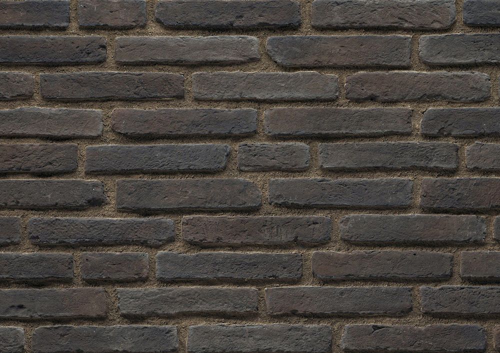Ferrara Dark Grey Manufactured Stone Handmade Brick Veneer - Livfloors Collection