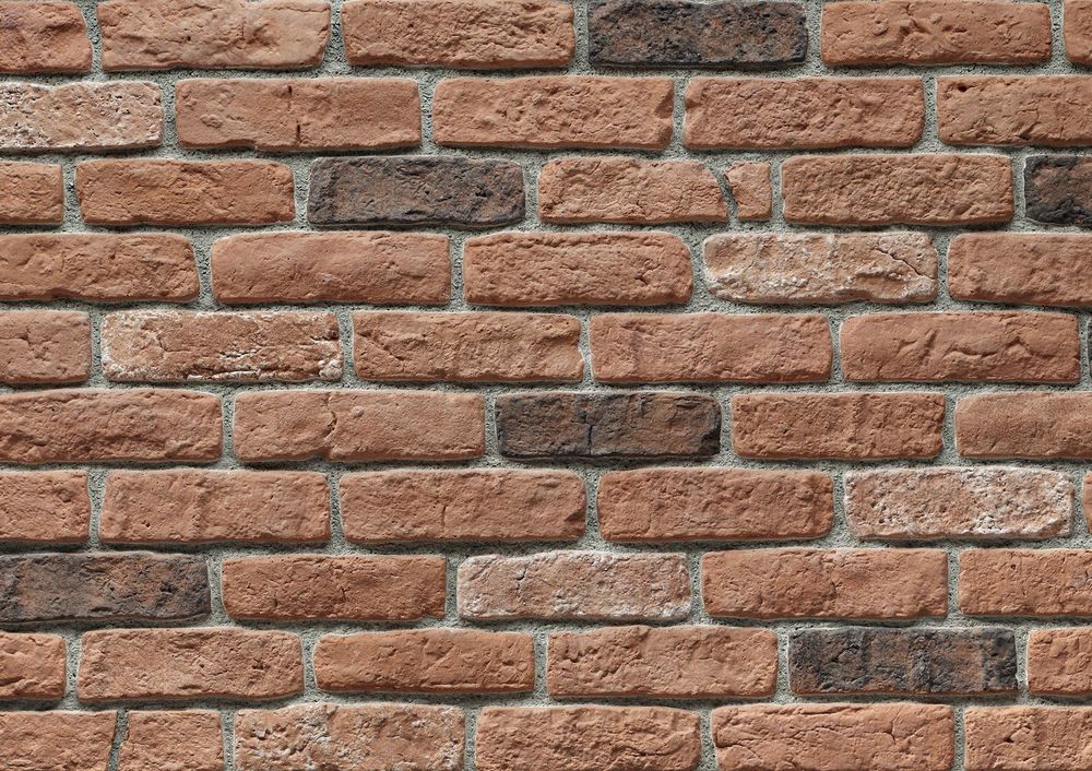 Granulbrick Orange Manufactured Stone Handmade Brick Veneer - Livfloors Collection
