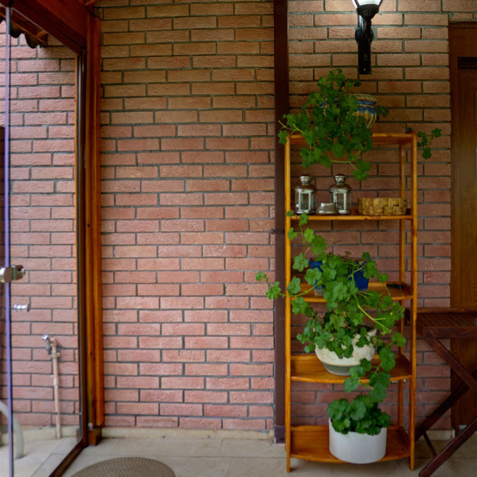 Slimfix Red Manufactured Stone Handmade Thin Brick Veneer - Livfloors Collection