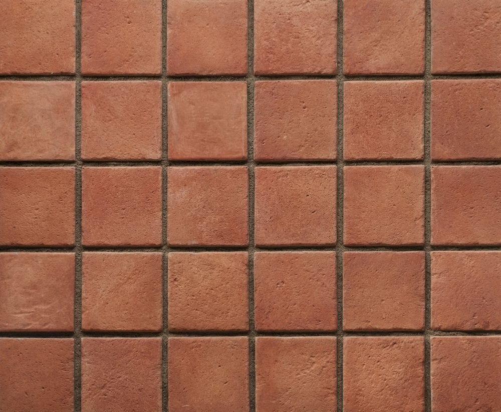 Isola 10 Dark Cotto Red Manufactured Stone Pavers 3/4" Thick F04DC - Livfloors Collection