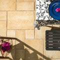 Dark Yellow Sienna Manufactured Stone Pavers Pattern F01DY - Livfloors Collection
