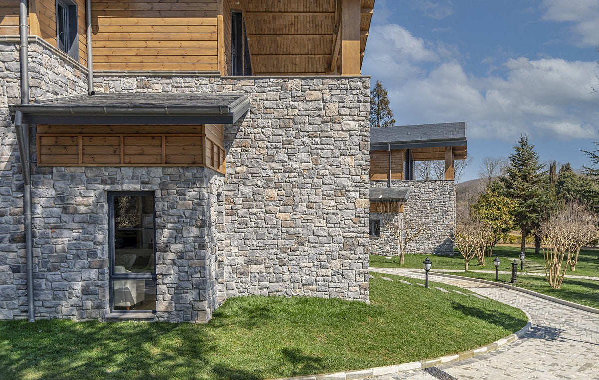Ashlar Pattern Masso Ash Manufactured Stone Handmade Veneer - Livfloors Collection