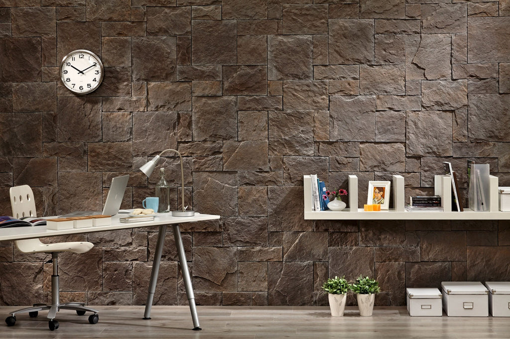Ashlar Pattern Petra Granat Manufactured Stone Handmade Veneer - Livfloors Collection