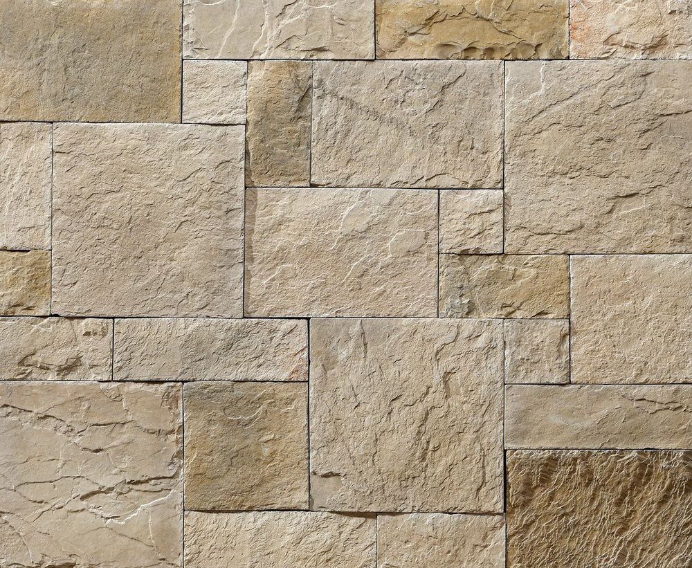 Ashlar Pattern Petra Sand Manufactured Stone Handmade Veneer - Livfloors Collection