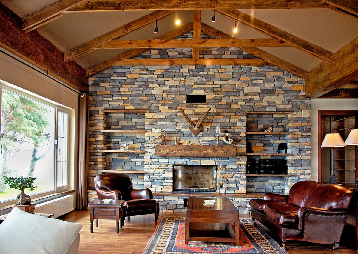 Sierra Ash Slate Look Manufactured Stone Handmade Veneer - Livfloors Collection