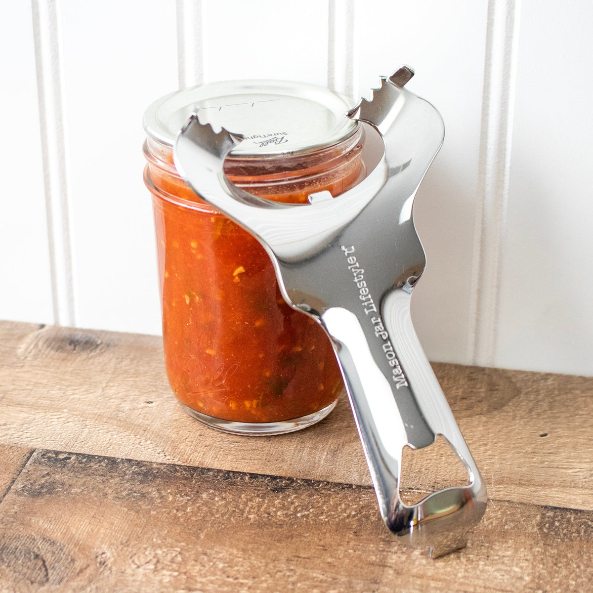 Mason Jar Dent-Free Lid Opener - Stainless Steel