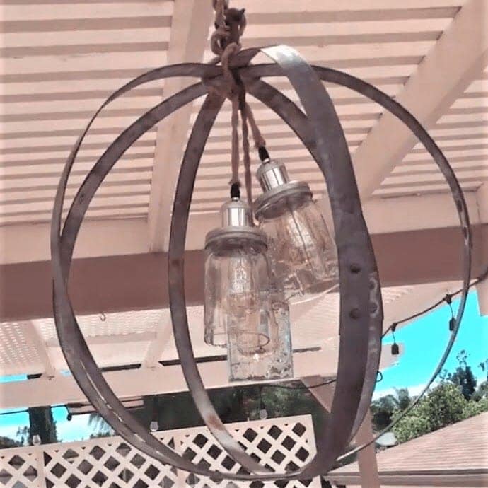 Hand-Cut Open Bottom Mason Jars for DIY Lighting, Pendants & Crafts