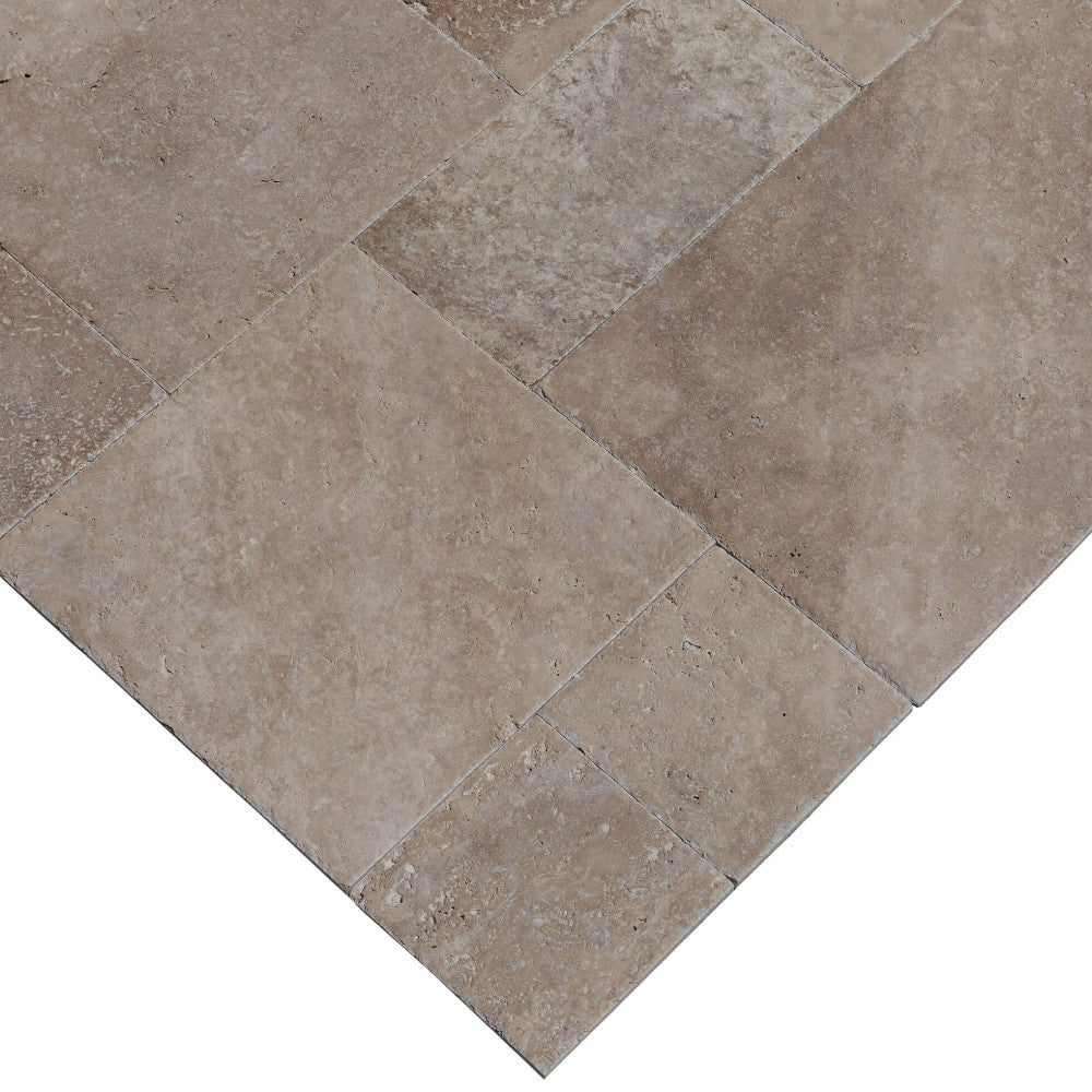 Meandros Walnut Antique Pattern Brushed, Chiseled and Unfilled - Full Truckload