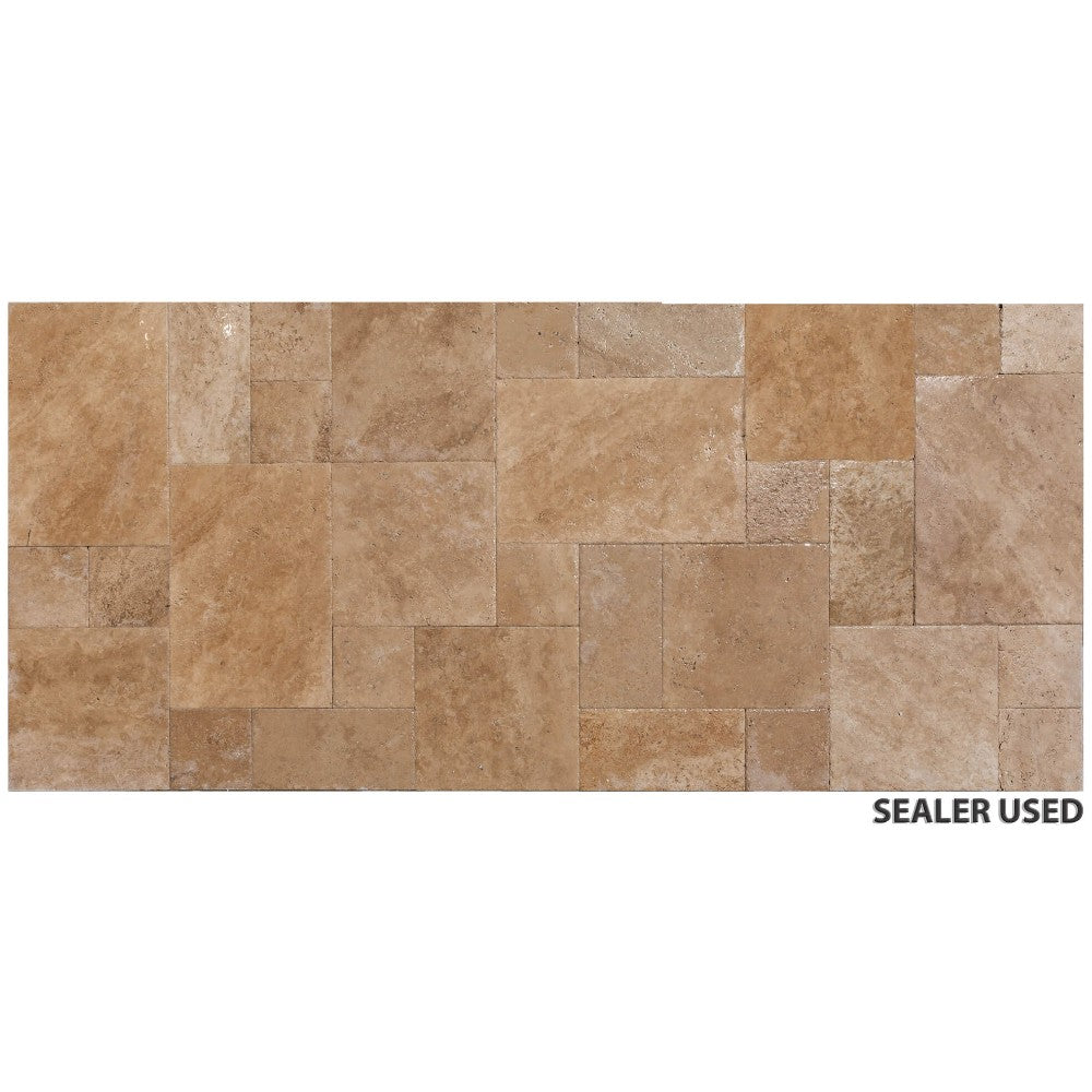 Meandros Walnut Antique Pattern Brushed, Chiseled and Unfilled - Full Truckload