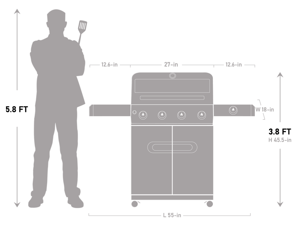 Mesa 425 | Black Propane Gas Grill