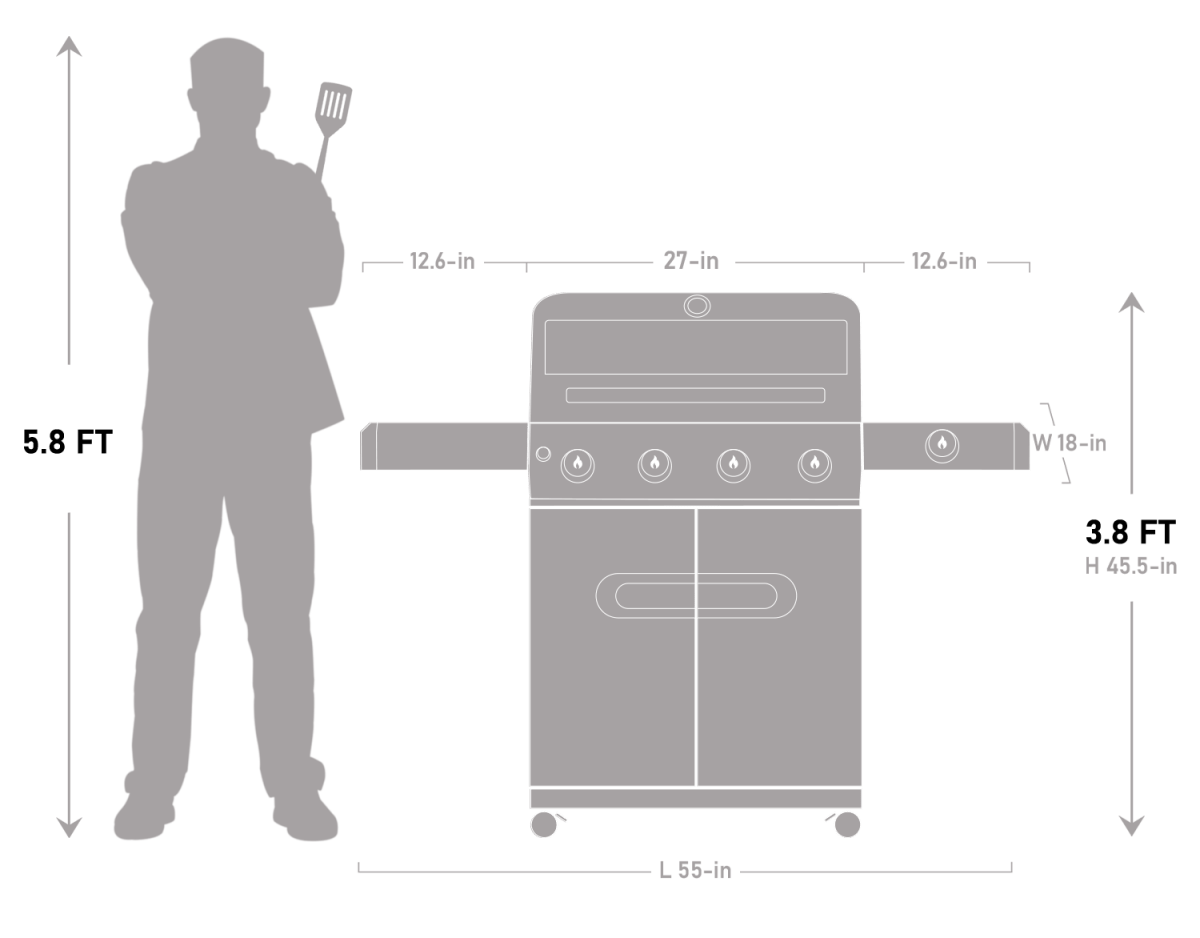 Mesa 425 | Black Propane Gas Grill