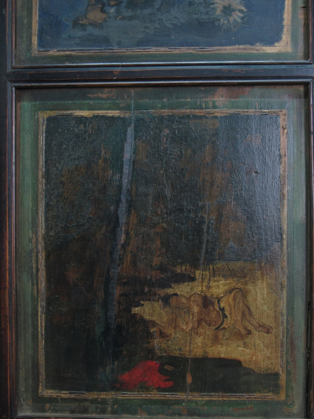 Mid 19th Century Hand Painted Room Divider - Set of 6