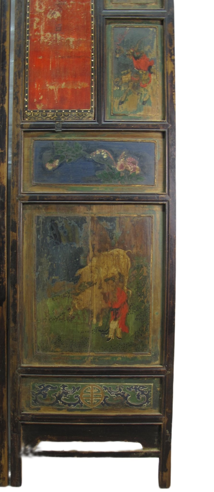 Mid 19th Century Hand Painted Room Divider - Set of 6