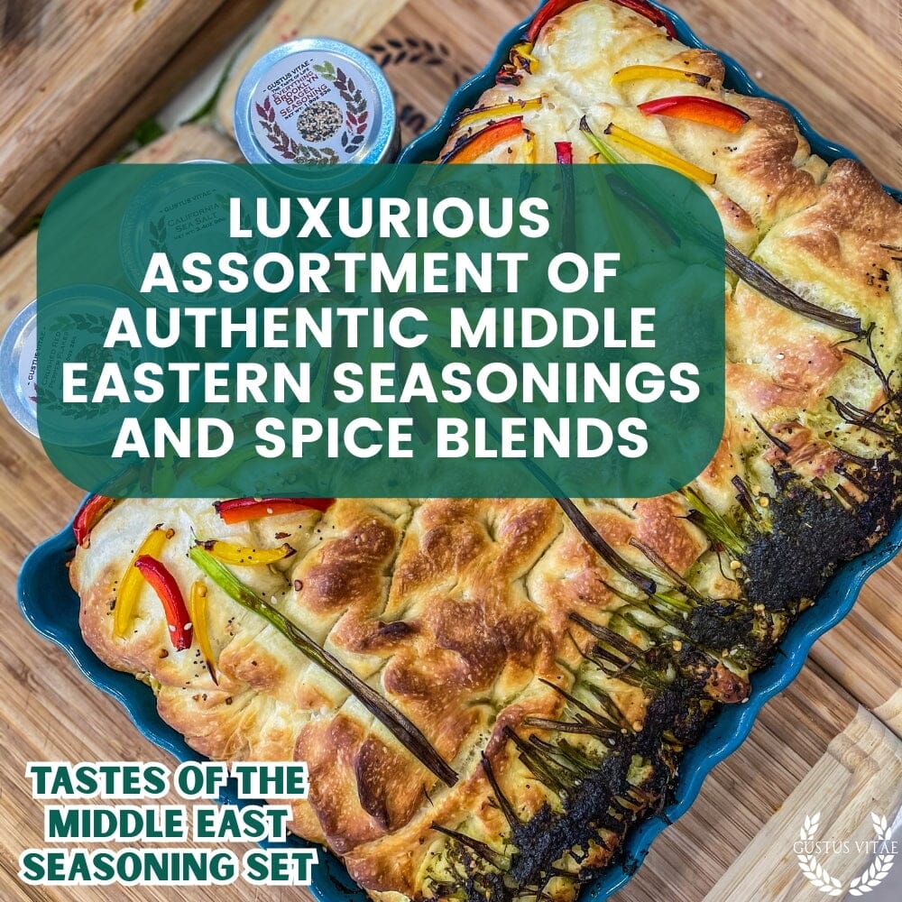Middle Eastern Seasoning Gift Set - Tastes of The Middle East - Artisanal Spice Blends Six Pack