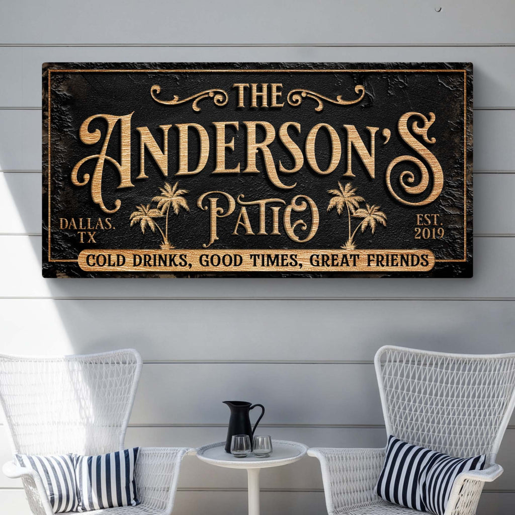 Personalized Patio Sign