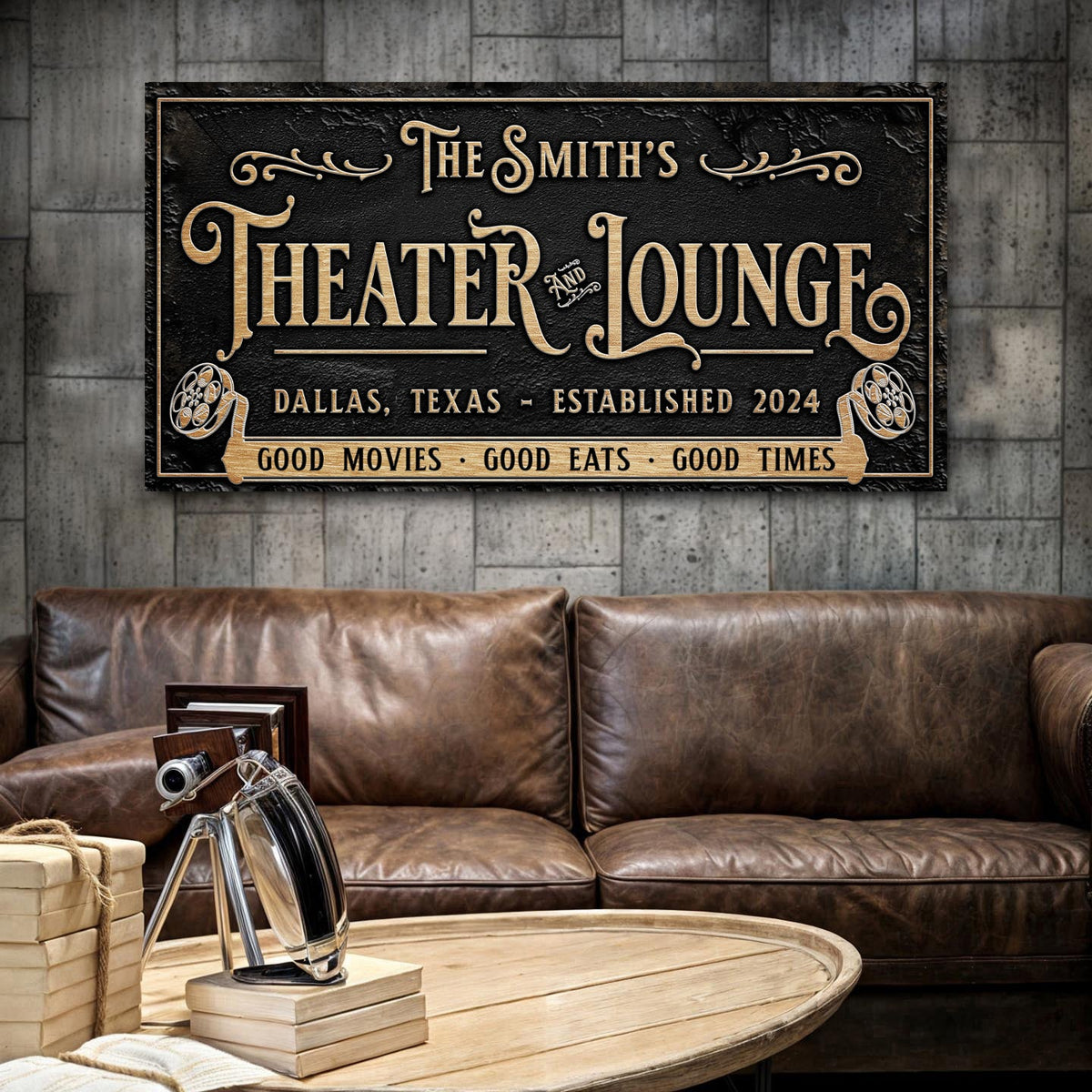 Personalized Theater Sign II
