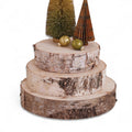 Natural Birch Wood Slice Display Risers