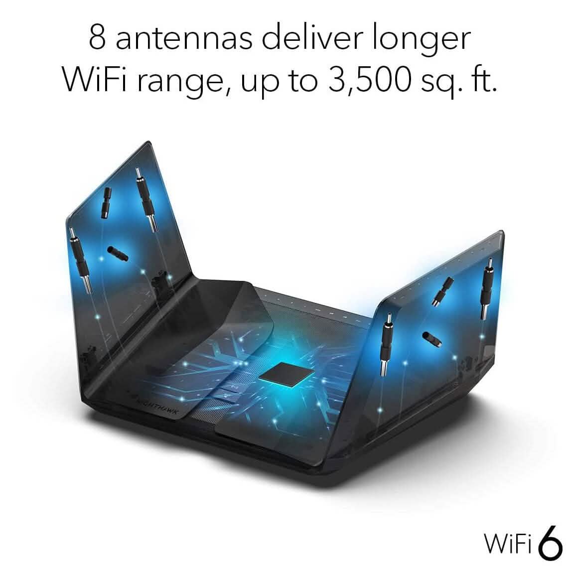 Netgear Nighthawk WiFi 6 (RAX120) AX6000 12-Stream Dual-Band Gigabit Router (Refurbished)