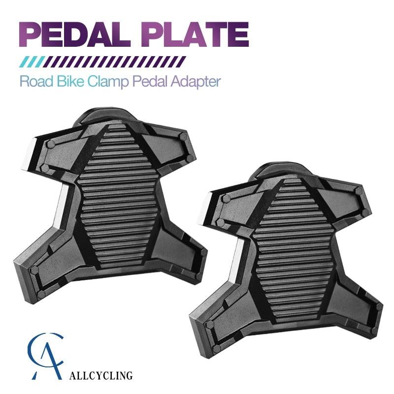 New Upgrade Road Bike Clipless Pedal Platform Adapter Convert For Look System Bicycle Clip Pedal Adaptor Converts Clipless Into Flat Pedals No Cleats Needed Adding Grip And Comfort