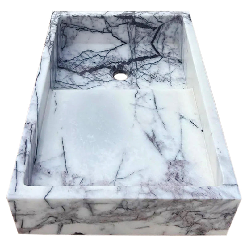 New York Marble Wall-mount Bathroom Sink Polished (W)16" (L)24" (H)5"