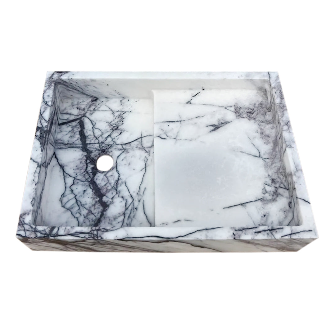 New York Marble Wall-mount Bathroom Sink Polished (W)16" (L)24" (H)5"