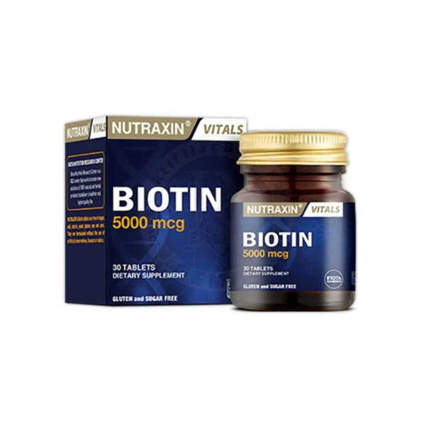 Nutraxin Biotin 5000mcg 30 Tablets