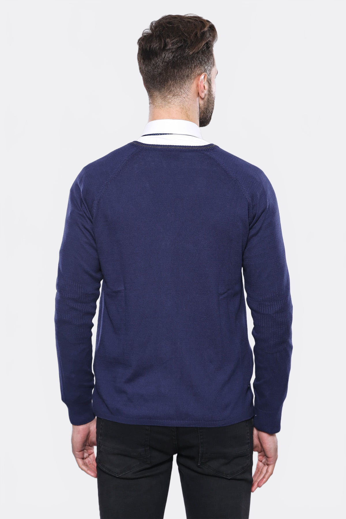 Cotton Knitwear Navy Blue - Wessi
