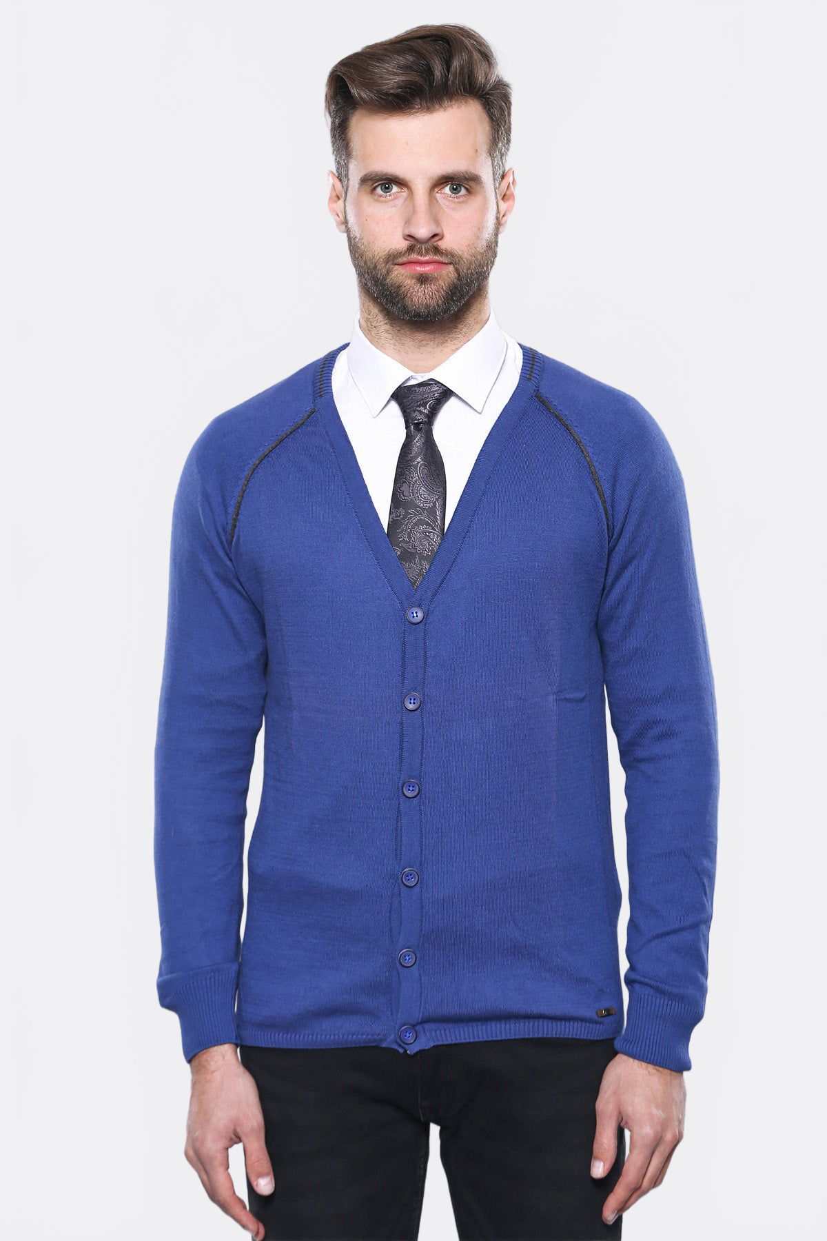Indigo Cotton Men's Knitwear - Wessi