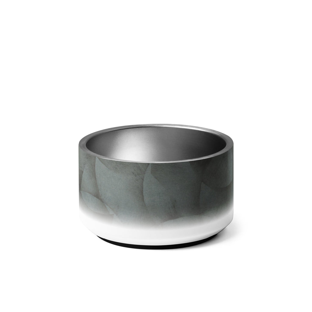 Sebastian & Clementine Gray Circles Pet Bowl