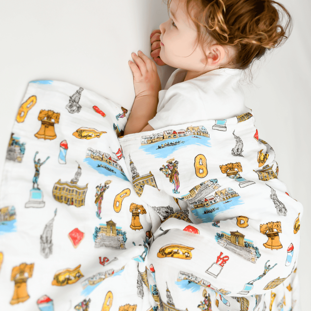 Philadelphia Newborn Water Ice Gift Bundle: Swaddle, Bib & Onesie
