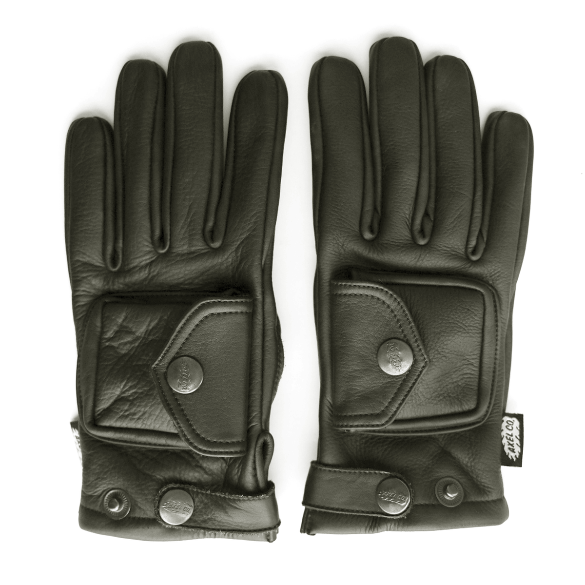 Pocket Leather Motorcycle Gloves